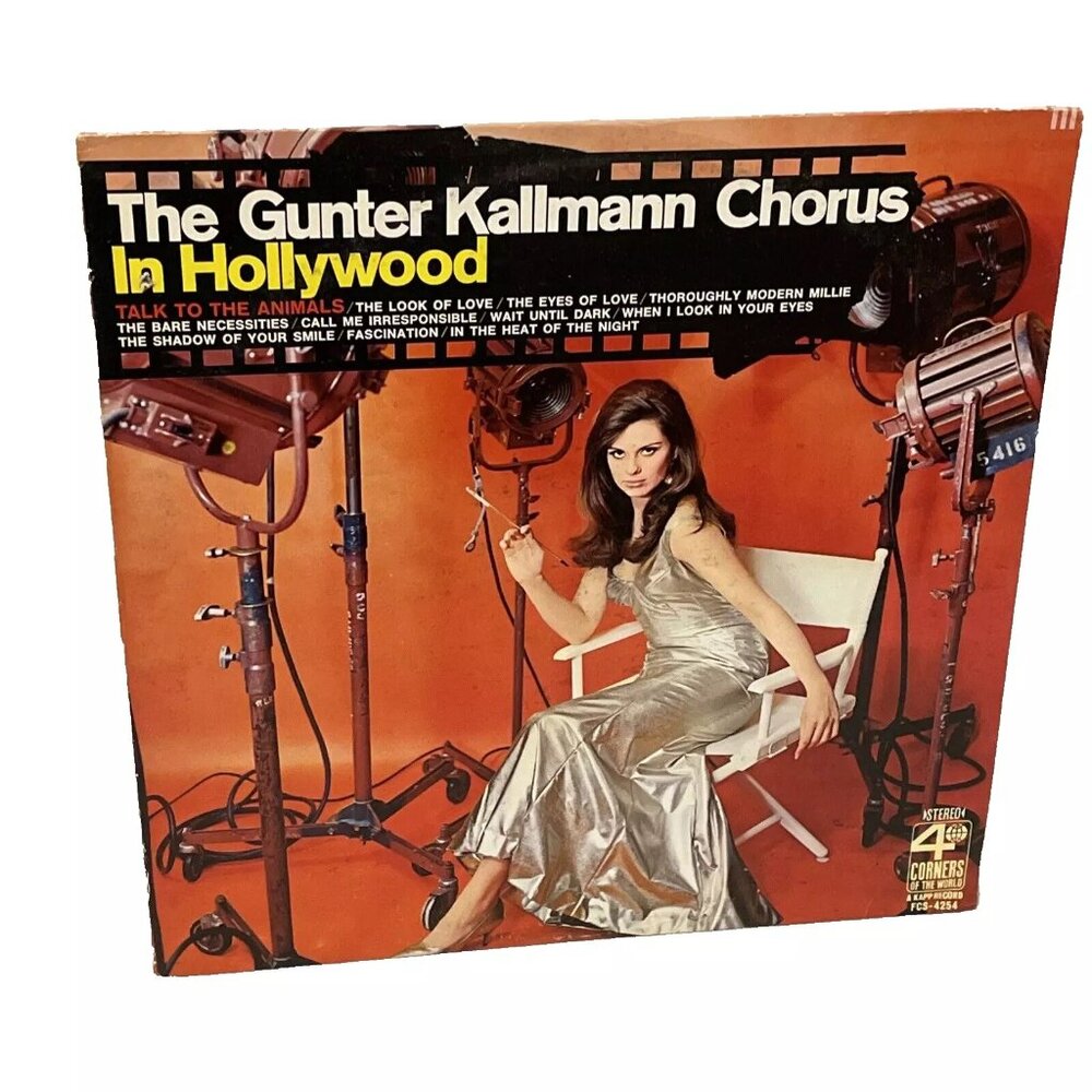 The Gunter Kallmann Chorus In Hollywood (Vinyl, 1968) 4 Corners Of The World VG+